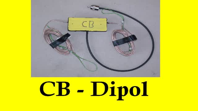 27Mhz CB Funk Dipol Antenne selber bauen