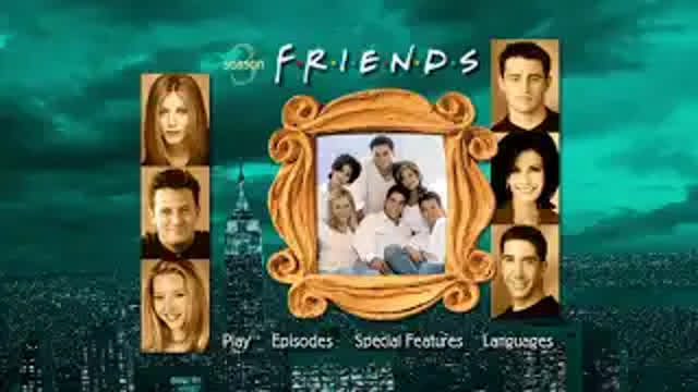 Friends Season 3 DVD Main Menu