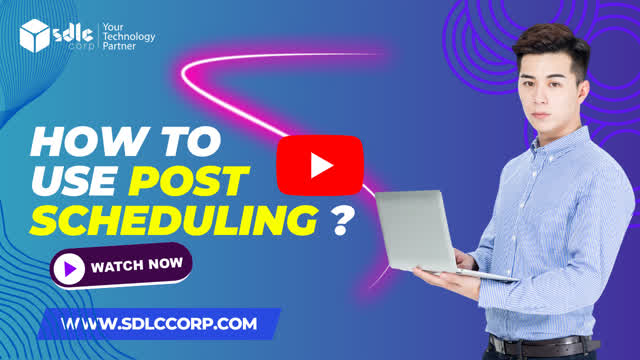 How to use Post scheduling