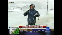 Jim Cantore Gets Thundersnowed