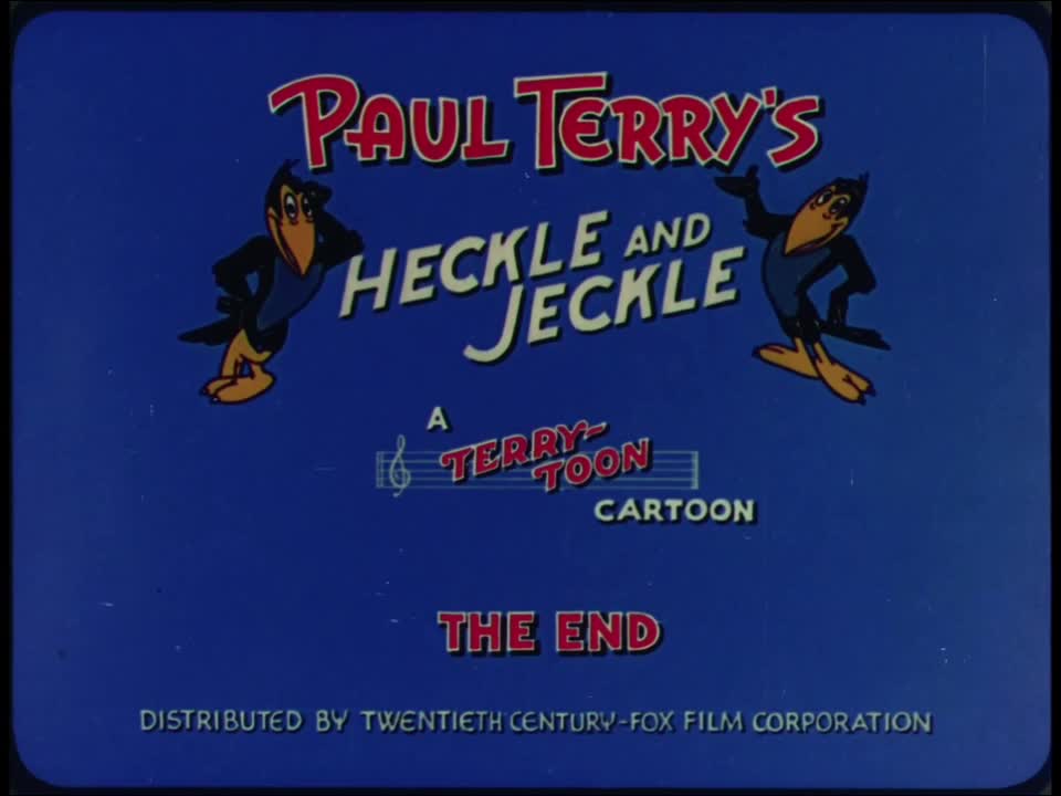 Heckle and Jeckle - 'Sno Fun (1951) - Recreated cues and ending