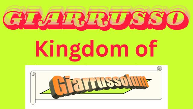 G I A R R U S S O (Kingdom of GiarrussoLUM) G I A R R U S S O (Kingdom of GiarrussoLUM)