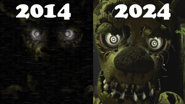 Five Nights At The Restaurant VS Five Nights At Freddys: FredBear Fangame - Comparison Gameplay
