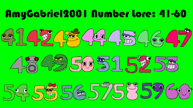 AmyGabriel2001 Number Lore (41-60)