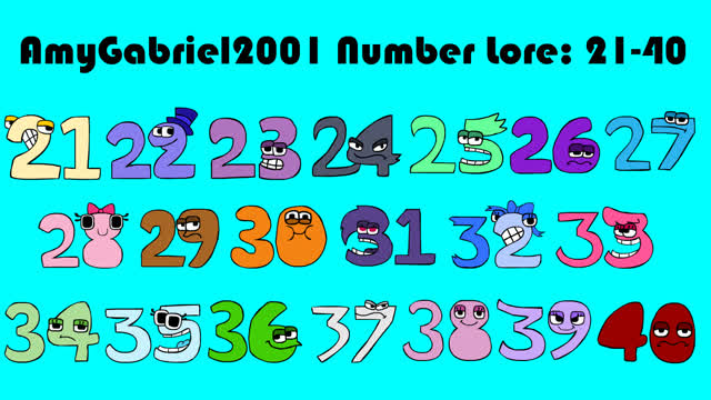 AmyGabriel2001 Number Lore (21-40)