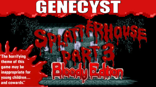 Splatterhouse 3 Bloody Edition Hack Played on Genecyst DOS Emulator