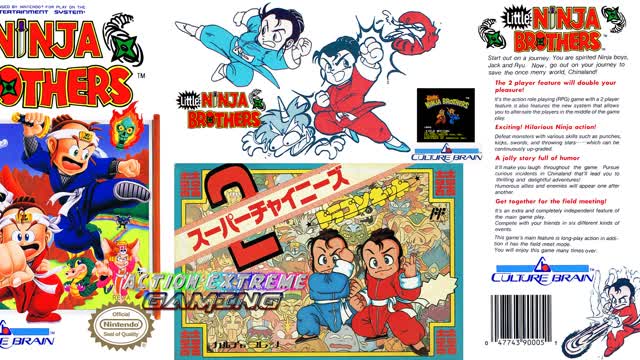 Little Ninja Brothers (NES) Opening Intro + Random Gameplay Little Ninja Brothers (NES) Opening Intro + Random Gameplay