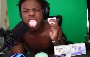 Ishowspeed eats soap