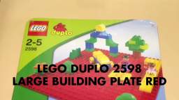 LEGO DUPLO SET REVIEW: 2598 LARGE BUILDING PLATE RED