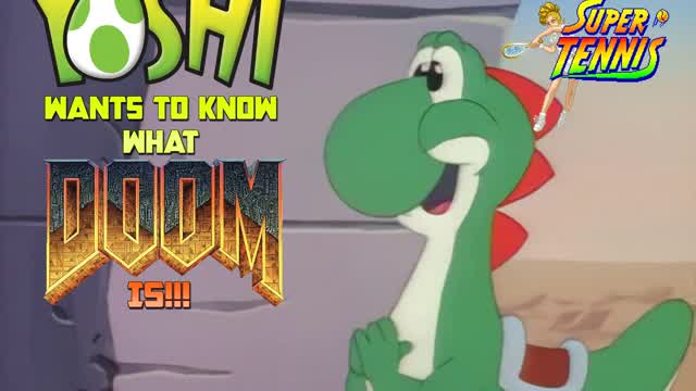 Super Mario World Cartoon Random Parody - Yoshi Wants to Know what Doom Is