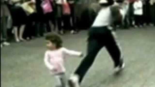Breakdancer kicks a baby Breakdancer kicks a baby